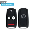 Acura Refurbished 2007-2013 MDX RDX Remote Flip Key 3B FCCID: N5F0602A1A PN# 35111-STX-325, 35111-STX-327