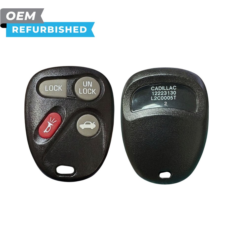 Cadillac Refurbished 2003-2007 CTS, SRX (Memory 2) Keyless Entry Remote 4B Trunk FCCID: L2C0005T PN# 12223130-50, 12223134 Cadillac Refurbished 2003-2007 CTS, SRX (Memory 2) Keyless Entry Remote 4B Trunk FCCID: L2C0005T PN# 12223130-50, 12223134 - Image 1