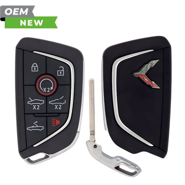 Chevrolet New OEM 2020-2025 Corvette Smart Key 7B (Carbon Gray) Trunk/Remote Start/Hood/Drop-Top FCCID: YG0G20TB1 PN# 13538853