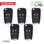Chevrolet Aftermarket 2011-2021 Cruze, Impala, Malibu Remote Flip Key (PEPS) 5B Trunk/Remote Start FCCID: OHT05918179 PN# 5927058 (Pack of 5)