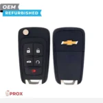 Chevrolet Refurbished 2011-2021 Cruze, Impala, Malibu, SS Remote Flip (PEPS) Key 5B Trunk/Remote Start FCCID: OHT05918179 PN# 5927058, 13500319