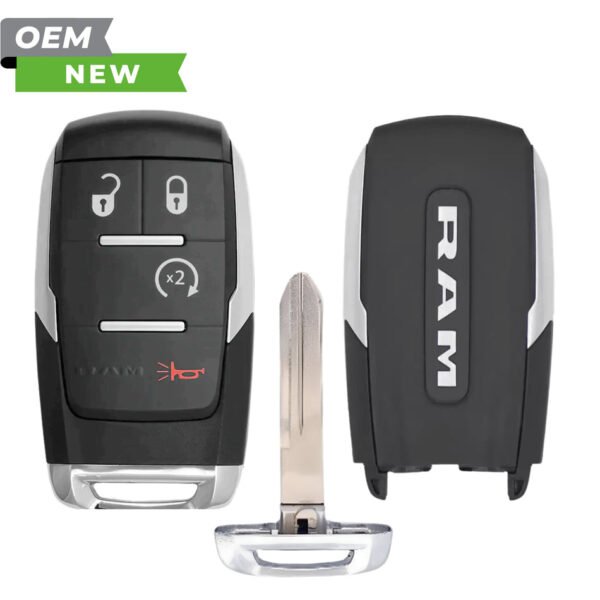 Dodge New OEM 2019-2024 Ram Smart Key 4B Remote Start FCCID: GQ4-76T PN# 68365327AB