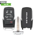 Dodge New OEM 2019-2024 RAM Smart Key 5B Remote Start/Tailgate FCCID: GQ4-76T PN# 68575429AA