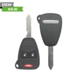 Dodge New OEM 2004-2012 Durango, RAM Remote Head Key 3B FCCID: OHT692427AA PN# 68001705AB