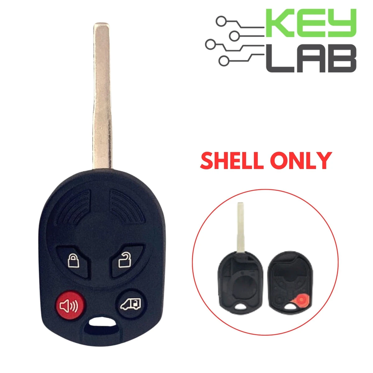 Ford 2015-2020 Remote Head Key SHELL for OUCD6000022 Ford 2015-2020 Remote Head Key SHELL for OUCD6000022 - Image 1