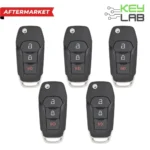 Ford Aftermarket 2015-2024 Explorer, Bronco, Ranger, Expedition, F-150 Remote Flip Key 3B FCCID: N5F-A08TAA PN# 164-R8130, 5923667 (Pack of 5)