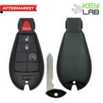 Jeep Aftermarket 2014-2020 Cherokee Fobik Key 4B Remote Start FCCID: GQ4-53T PN# 68105083AG, 68508732AA