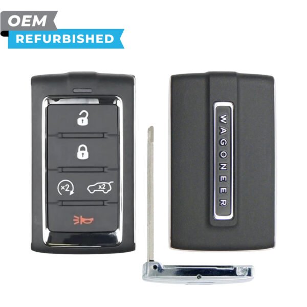 Jeep Refurbished OEM 2021-2022 Grand Wagoneer Smart Key 5B Hatch/Remote Start FCCID: M3NWXF0B1 PN# 68469565AA