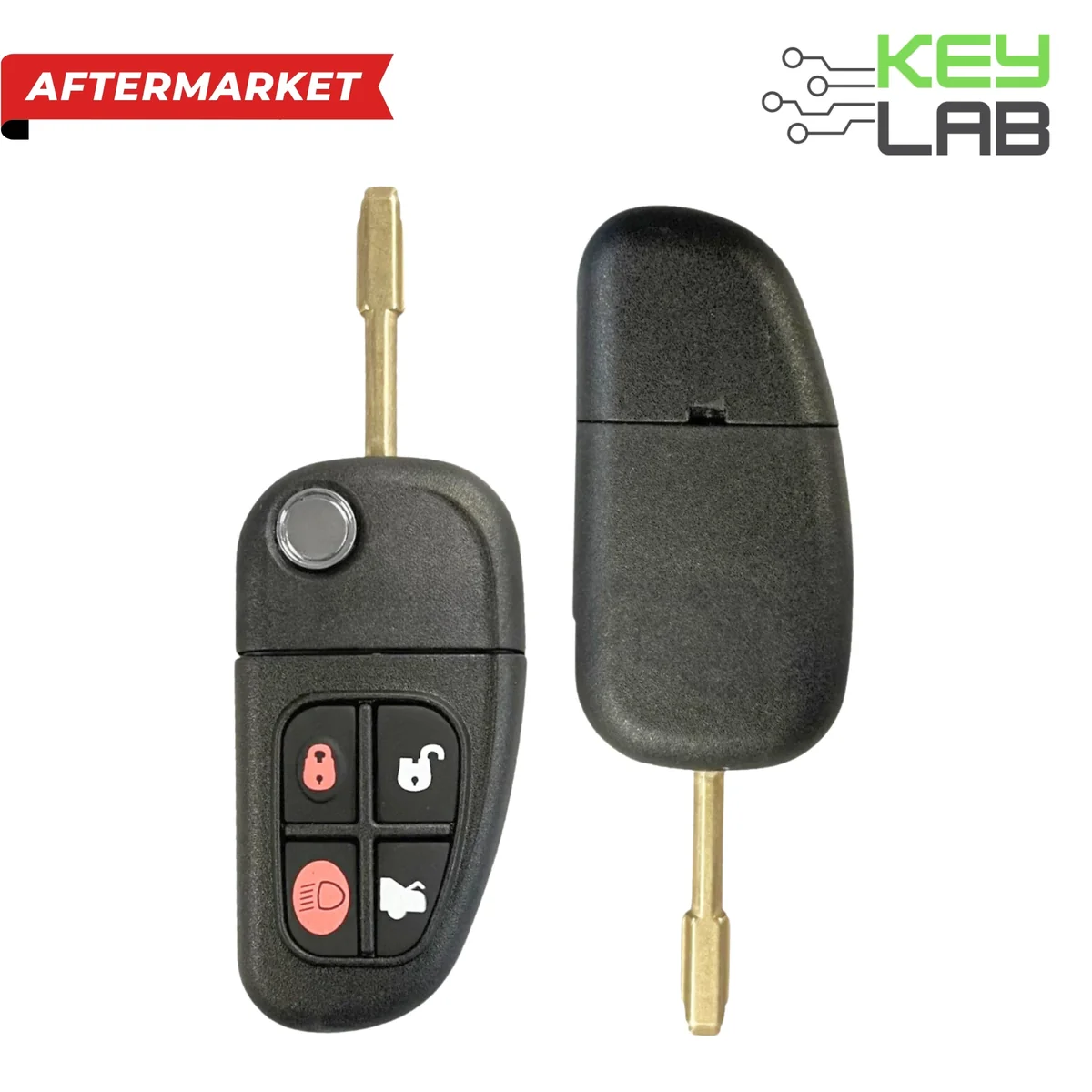Jaguar Aftermarket 2003-2009 XJ Series Remote Flip Key 4 Button FCCID, CWTWB1U243 PN# C2C-24317 Jaguar Aftermarket 2003-2009 XJ Series Remote Flip Key 4 Button FCCID: CWTWB1U243 PN# C2C-24317 - Image 1