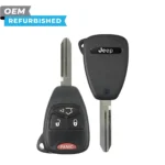 Jeep Refurbished 2006-2013 Commander, Liberty, Grand Cherokee Remote Head Key 4B Hatch FCCID: OHT692713AA PN# 05183349AB