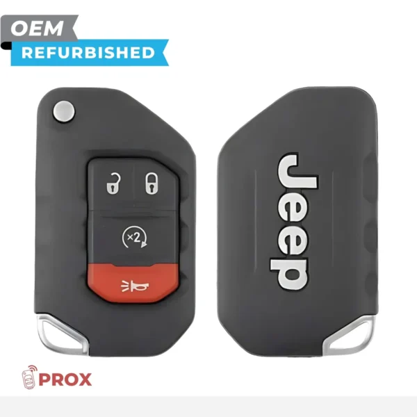Jeep Refurbished 2018-2024 Wrangler, Gladiator Remote Flip Key (Prox) 4B Remote Start FCCID: OHT1130261 PN# 68416784AA