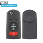 Mazda Refurbished 2005-2015 CX-7, CX-9, Mazda 2/3/5 Remote Flip Key 3B FCCID: BGBX1T478SKE125-01 PN# CC43-67-5RYC