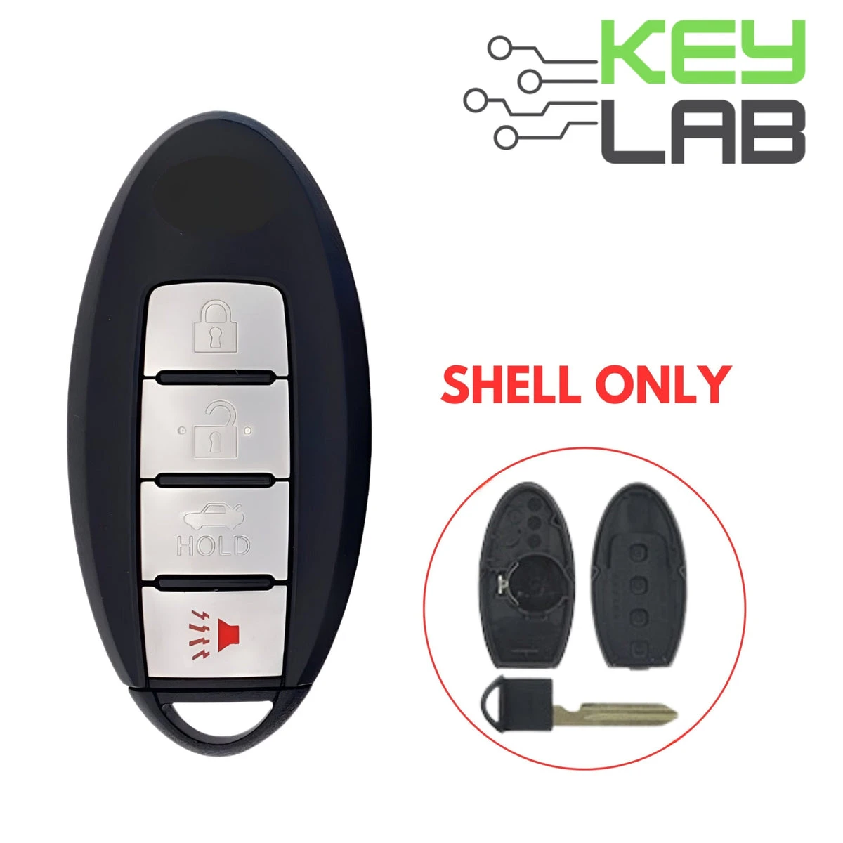 Nissan 2007-2017 Smart Key SHELL for KR55WK48903 Nissan 2007-2017 Smart Key SHELL for KR55WK48903 - Image 1