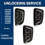 Smart Key Unlocking Service - For Cadillac 433Mhz - FCCID: YG0G20TB1