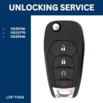 Smart Key Unlocking Service - For Chevrolet - FCCID: LXP-T004
