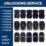 Smart Key Unlocking Service - For Chevrolet, GMC, Buick - FCCID: HYQ4AA, HYQ4EA, HYQ4ES, HYQ4AS, HYQ1EA, HYQ1ES, HYQ1AA, HYQ1AS