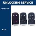Smart Key Unlocking Service - For Ram - FCCID: GQ4-76T