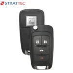 Strattec - GMC Chevrolet Buick New OEM 2010-2019 4-Button Remote Flip Key FCCID: OHT01060512 PN# 5913396