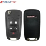 Strattec - GMC New OEM 2010-2021 Terrain Remote Flip Key 5B Remote Start FCCID: OHT01060512 PN# 5912548