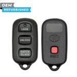 Toyota Refurbished OEM 2003-2008 Matrix 4 Button Keyless Entry Remote W/ Hatch FCCID: GQ43VT14T PN# 88LP0065