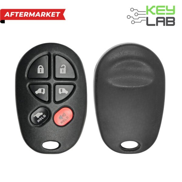 Toyota Aftermarket 2004-2018 Sienna Keyless Entry Remote 6B Hatch/Power Doors FCCID: GQ43VT20T PN# 89742-AE051