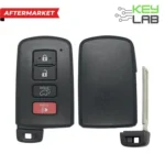 Toyota Aftermarket 2014-2020 Highlander Smart Key 4B Hatch FCCID: HYQ14FBA-2110 PN# 89904-0E121, 89904-0E120