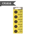 Toshiba - CR1616 - 3V Lithium Battery (5-Pack)