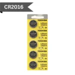 Toshiba - CR2016 - 3V Lithium Battery (5-Pack)