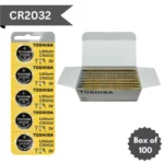 Toshiba - CR2032 - 3V Lithium Battery (Box of 100)