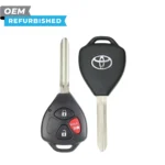Toyota Refurbished 2007-2013 Yaris Remote Head Key 3B FCCID: MOZB41TG PN# 89070-52850, 89070-21111