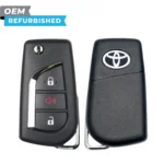 Toyota Refurbished 2019-2024 RAV4 Remote Flip Key 3B FCCID: GQ4-73T PN# 89070-0R300