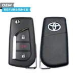 Toyota Refurbished 2019-2025 RAV4 Flip Key 3B FCCID: HYQ12BFW (Japan Production) PN# 89070-42G00