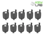 Universal Transponder Key Shell (10 Pack) for KEYDIY/Xhorse Universal Key Blades (Includes Chip Holder/ Blade Pins)