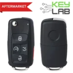 Volkswagen Aftermarket 2010-2016 Jetta, Passat, Golf, Tiguan 5B Remote Flip Key FCCID: NBG010206T PN# 561837202D