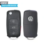 Volkswagen Refurbished 2011-2016 Beetle/GTI Remote Flip Key 4B FCCID: NBG010180T PN# 5K0837202AE