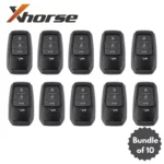 Xhorse - (10 Pack) Toyota/Lexus Universal Smart Key 4B Trunk (XSTO01EN) XM38 For Chips 4D, 8A, 4A