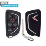 Chevrolet Refurbished 2020-2025 Corvette Smart Key (Chrome) 7B Trunk/Remote Start/Hood/Drop-Top FCCID: YG0G20TB1 PN# 13538852
