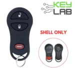 Chrysler 1999-2005 Keyless Entry Remote SHELL for GQ43VT17T (w/ Battery Holder)