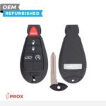 Chrysler Refurbished 2008-2010 300 Fobik Key (Keyless Go) 5B Trunk/Remote Start FCCID: IYZ-C01C OEM PN# 5026566AG