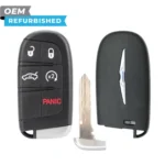 Chrysler Refurbished 2015-2023 300 Smart Key 5B Trunk/Remote Start FCCID: M3M-40821302 PN# 68394191AA