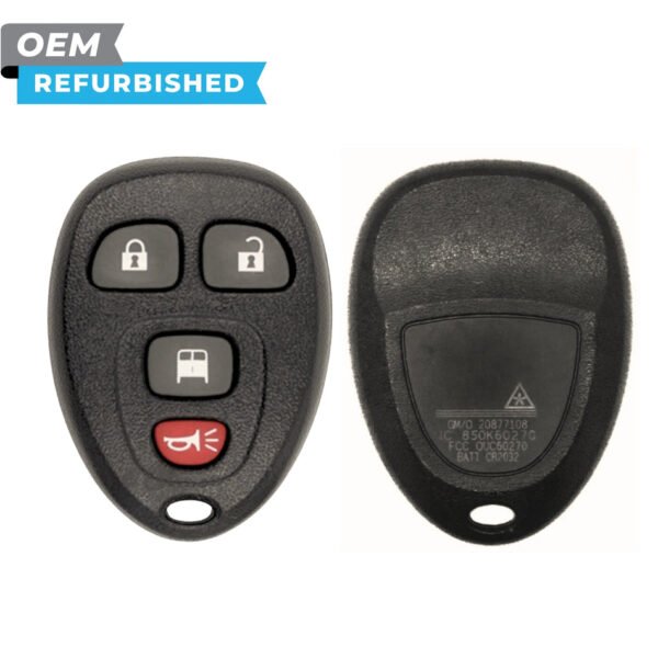 GM Refurbished 2007-2026 Express, Savana Keyless Entry Remote 4B Rear Van Door FCCID: OUC60270 PN# 20877108
