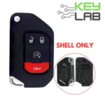 Jeep 2018-2023 Remote Flip Key SHELL for OHT1130261 4B