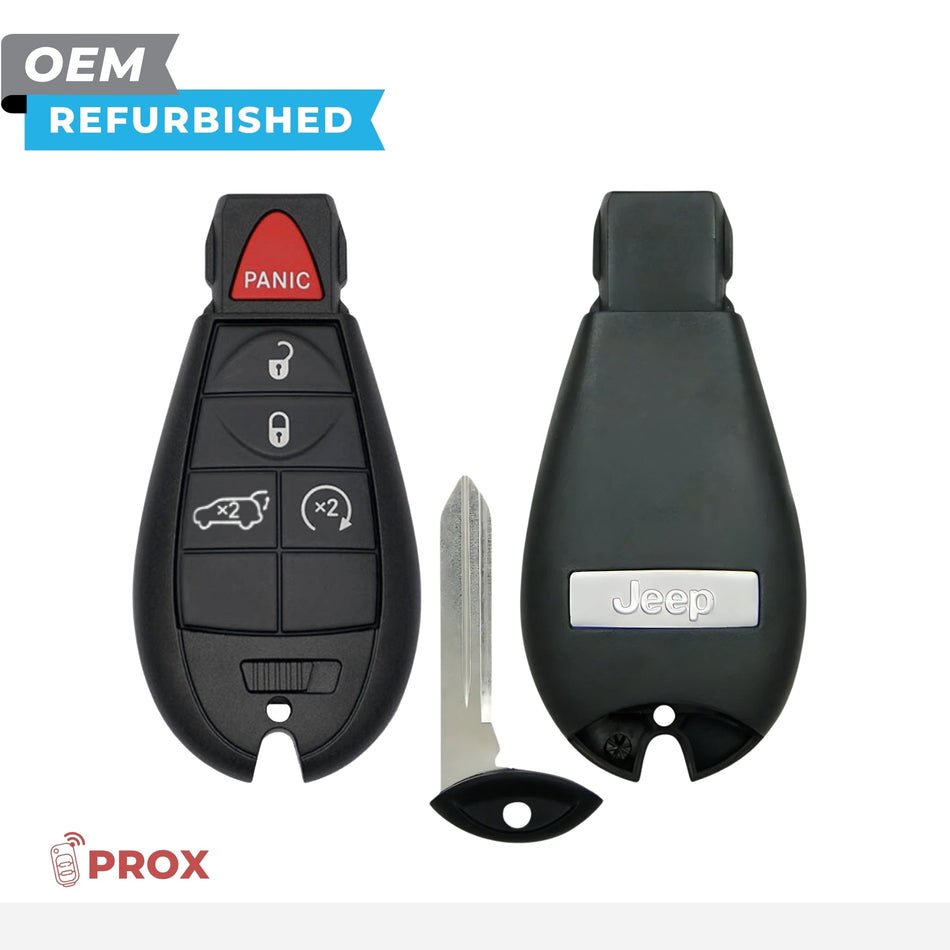 jeep-refurbished-2009-2013-grand-cherokee-fobik-key-keyless-go-5b-fccid-iyz-c01c-pn-56046735ag-6791702 Jeep Aftermarket 2009-2013 Fobik Key (Keyless Go) 5B Hatch/Glass FCCID: IYZ-C01C PN# 68051665AE - Image 1