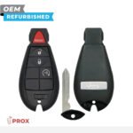 Jeep Refurbished 2009-2020 Fobik Key (Keyless Go) 4B Remote Start FCCID: IYZ-C01C PN# 56046736AA