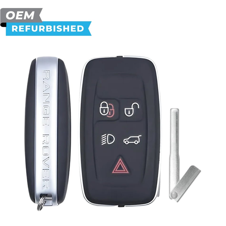 land-rover-refurbished-2010-2015-range-rover-smart-key-5b-lightshatch-fccid-kobjtf10a-pn-5e0b502a7-7680396 Land Rover Refurbished 2010-2015 Range Rover Smart Key 5B Lights/Hatch FCCID: KOBJTF10A PN# 5E0B502A7 - Image 1