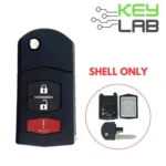 Mazda 2006-2015 Remote Flip Key SHELL for BGBX1T478SKE125-01