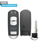 Mazda Refurbished 2012-2018 Mazda 3, CX-3, CX-5, CX-9 Smart Key 3B FCCID: WAZSKE13D02 PN# KDY3-67-5DY