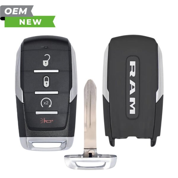 RAM New OEM 2025 1500, 2500 Smart Key 4B Remote Start (Satin Sides) FCCID: OHT-4882056 PN# 68731639AA
