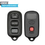 Toyota Refurbished 2003-2008 Corolla Keyless Entry Remote 4B Hatch Glass FCC: GQ43VT14T PN# 89742-02010