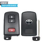 Toyota Refurbished 2012-2019 RAV4 Smart Key 3B FCCID: HYQ14FBA PN# 89904-52290, 89904-47520